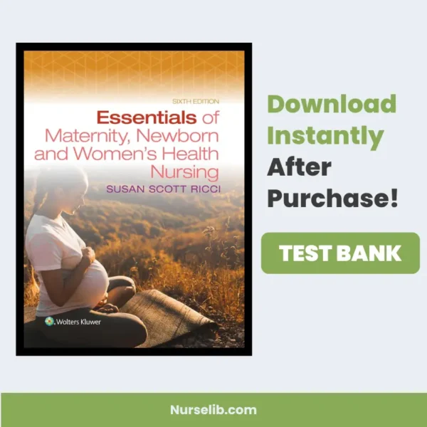 maternity newborn and women's health nursing test bank​