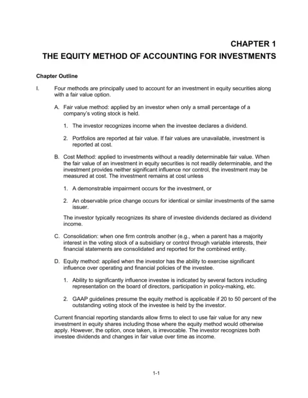 SOLUTION MANUAL Advanced Accounting