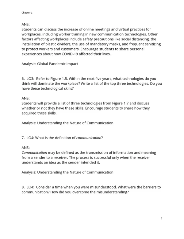 Business Communication Process and Product SOLUTION MANUAL