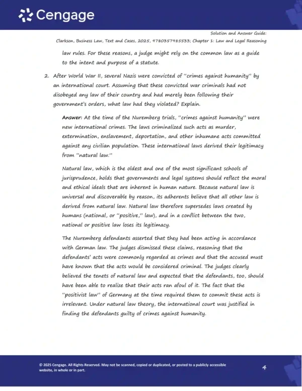 Business Law Text and Cases SOLUTION MANUAL