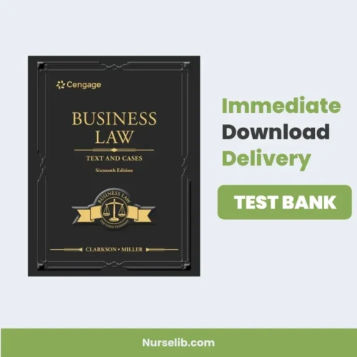 Business Law Text and Cases Test Bank