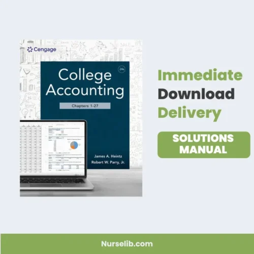 College Accounting SOLUTIONs MANUAL