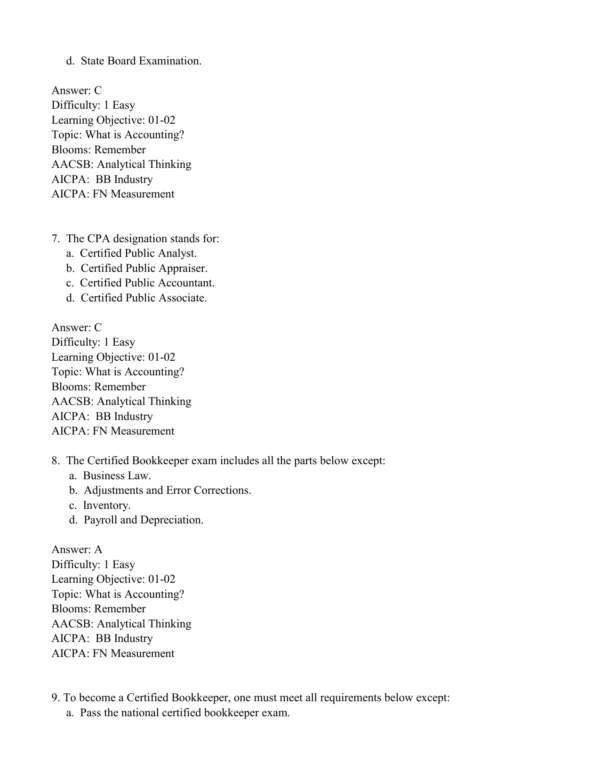College Accounting SOLUTION MANUAL