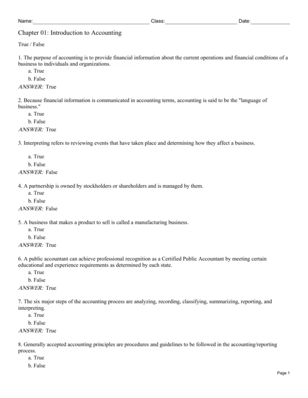 College Accounting SOLUTION MANUAL
