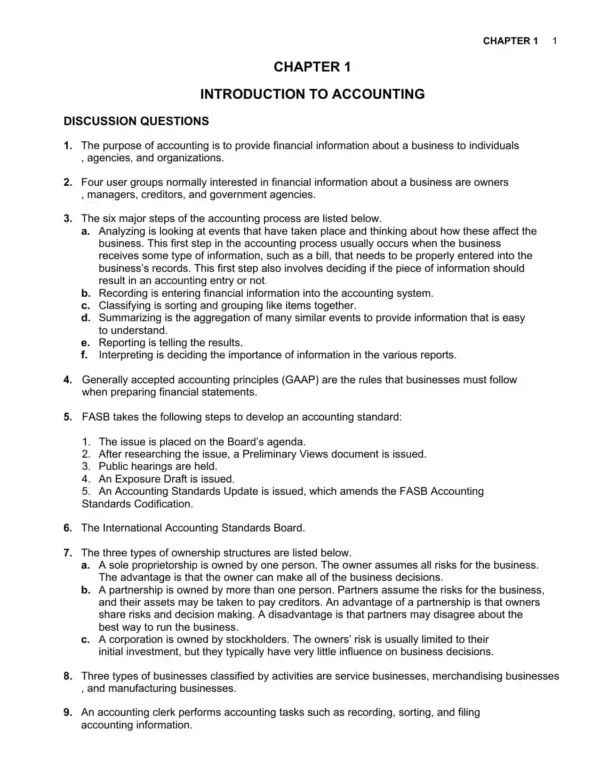College Accounting SOLUTION MANUAL