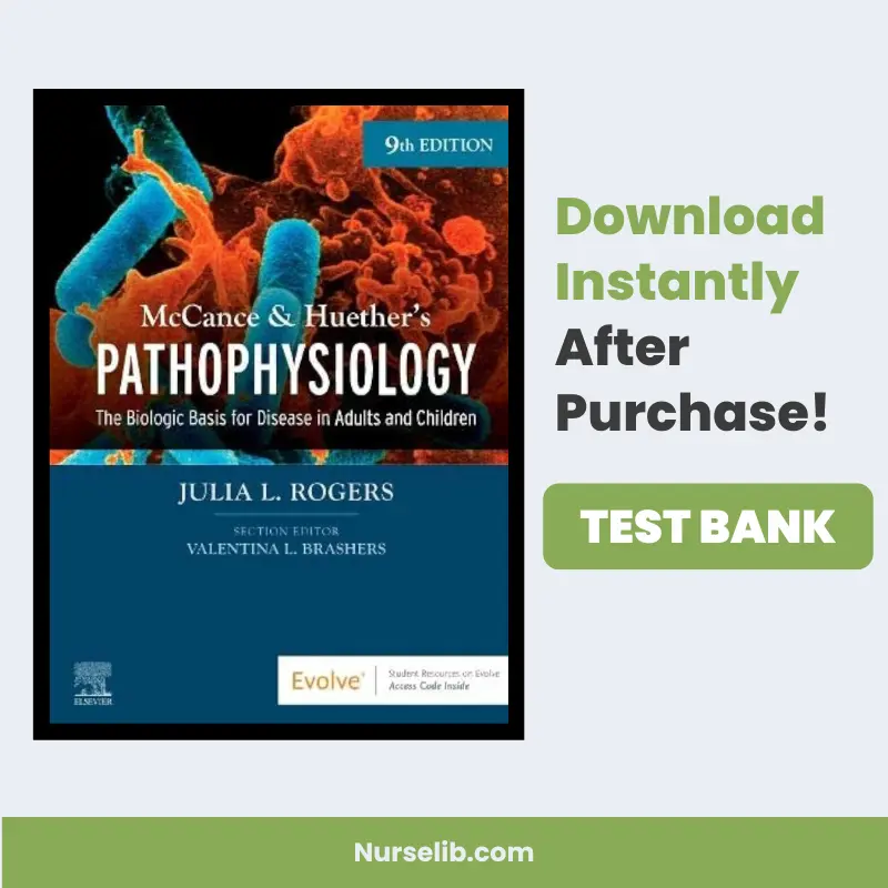 McCance & Huether Pathophysiology 9th Edition Test Bank