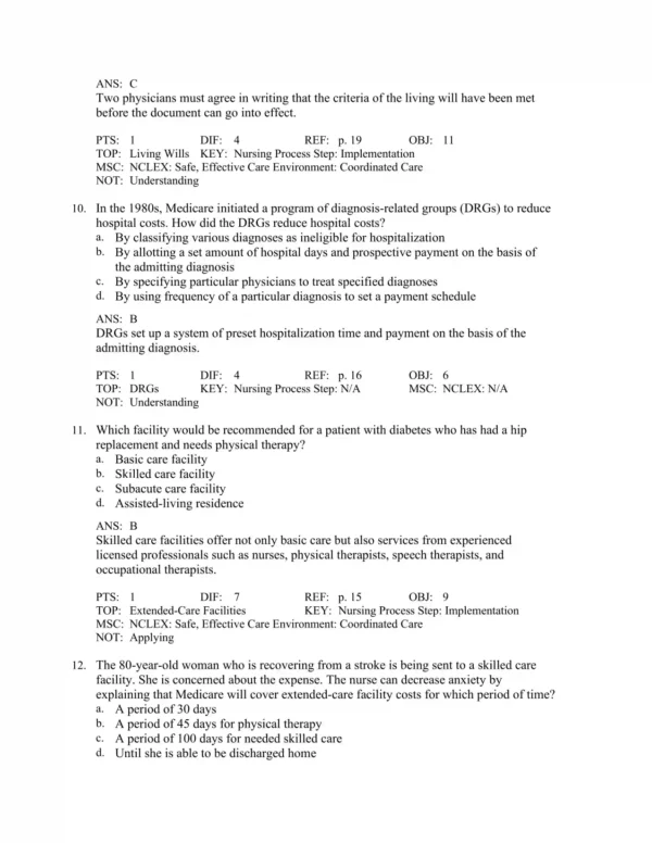 Basic Geriatric Nursing, 8th Edition by Patricia A. Williams Test Bank_Page4.webp-004 Chapter-based geriatric nursing test questions organized for structured study and systematic exam preparation