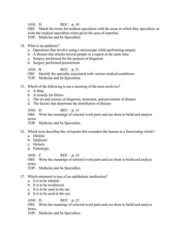 Building a Medical Vocabulary, 10th Edition by Peggy C. Leonard Test Bank_Page4.webp-004 Medical terminology study materials with review questions and exercises for exam preparation