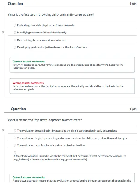 Case-Smith's Occupational Therapy 1 NCLEX-style multiple choice questions on occupational therapy for children and adolescents