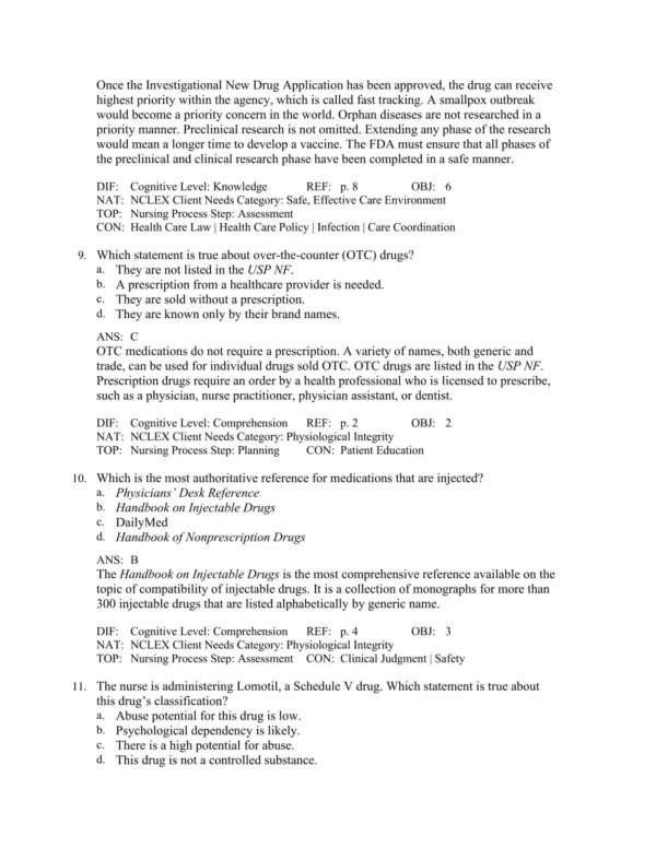 Clayton's Basic Pharmacology for Nurses, 18th Edition by Michelle Willihnganz Test Bank_Page4.webp-004 Pharmacology exam preparation materials with practice test questions and drug classifications