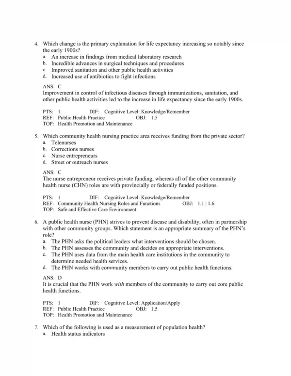 Community Health Nursing in Canada, 4th Edition by Sandra A. MacDonald Test Bank_Page2.webp-002 Detailed nursing answer rationales with explanations linking theory and practice in community care