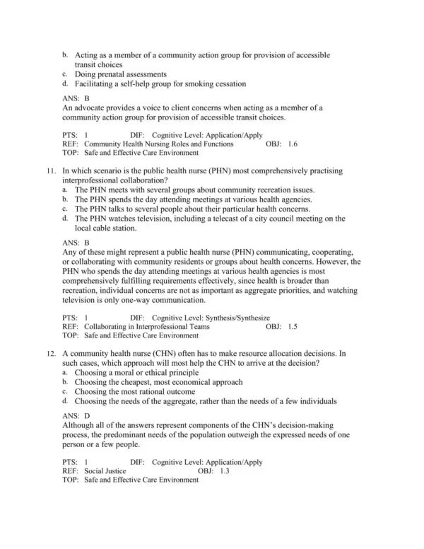 Community Health Nursing in Canada, 4th Edition by Sandra A. MacDonald Test Bank_Page4.webp-004 Community health nursing exam preparation materials with diverse question types and review content