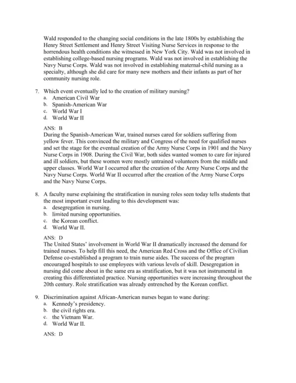Conceptual Foundations, 7th Edition by Elizabeth E. Friberg Test Bank_Page3.webp-003 Chapter-by-chapter nursing exam questions covering key conceptual foundations and professional practice topics