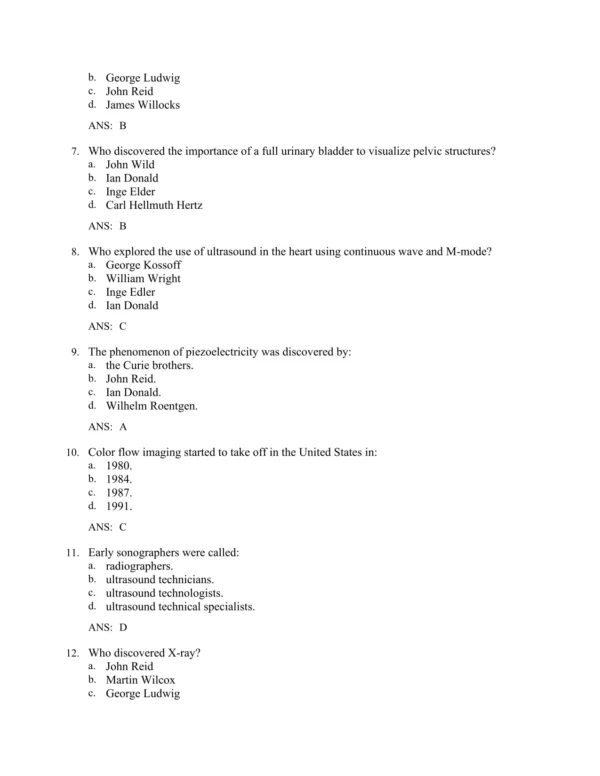 Craig's Essentials 2 Detailed answer rationales explaining correct responses for diagnostic imaging and patient care scenarios