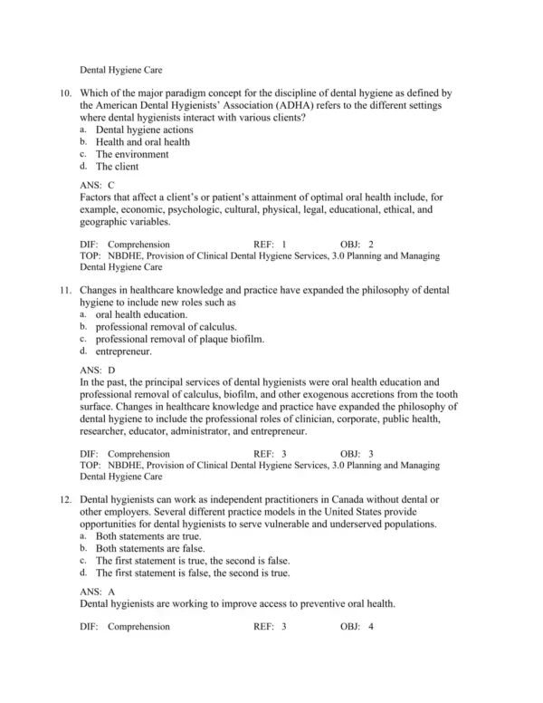 Darby and Walsh Dental Hygiene, 5th Edition by Denise M. Bowen Test Bank_Page4.webp-004 Dental hygiene exam preparation materials including study questions and review content for board exam success
