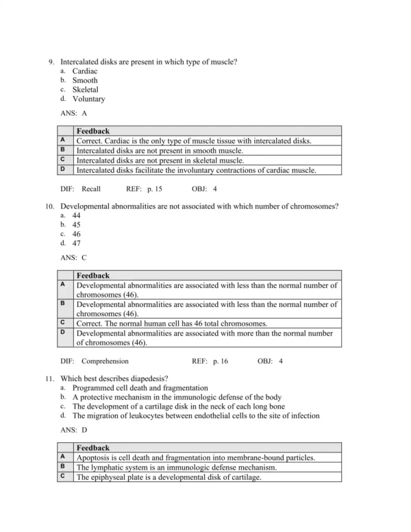 Essentials of Oral Histology and Embryology, 5th Edition by Daniel J. Chiego Test Bank_Page4.webp-004 Multiple choice dental histology practice questions covering tooth development and oral tissue structure