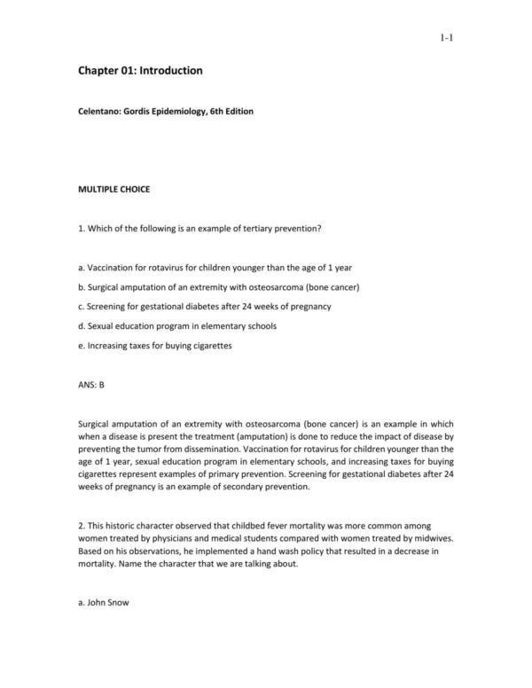 Gordis_Epidemiology_6th_Edition_by_David_D_Celentano_Test_Bank_p001 Epidemiology multiple choice exam questions covering study design and data interpretation principles