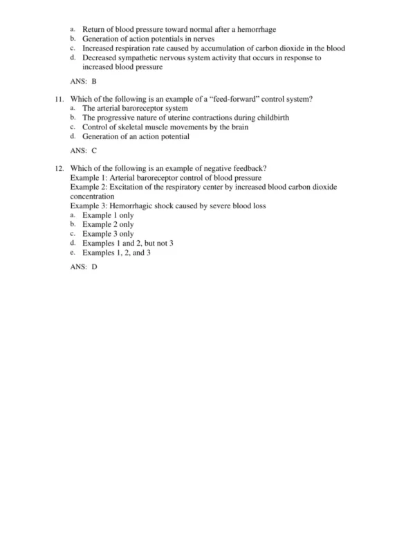 Chapter-based question organization covering all major human physiology topics systematically
