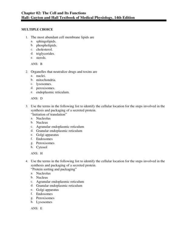 Physiology exam preparation materials with applied practice questions and study aids for students