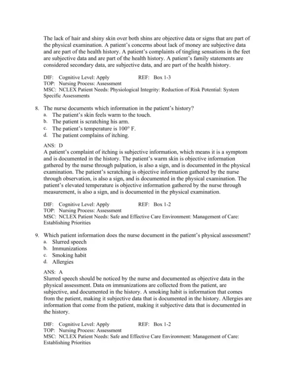 Health Assessment for Nursing Practice, 7th Edition by Susan Fickertt Wilson Test Bank_Page4.webp-004 Nursing exam preparation materials with case studies and practice questions for improving clinical accuracy