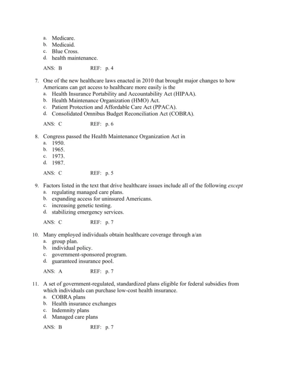 Health Insurance Today A Practical Approach, 6th Edition Beik Test Bank_Page2.webp-002 Detailed answer rationales explaining correct responses for healthcare insurance and reimbursement questions