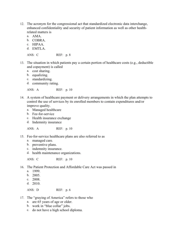 Health Insurance Today A Practical Approach, 6th Edition Beik Test Bank_Page3.webp-003 Chapter-based healthcare reimbursement and insurance exam questions covering all key topics systematically