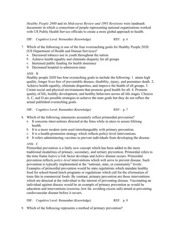 Health Promotion Throughout the Life Span, 9th Edition by Carole Lium Edelman Test Bank_Page3.webp-003 Chapter-based test questions covering wellness, health education, and lifespan development concepts