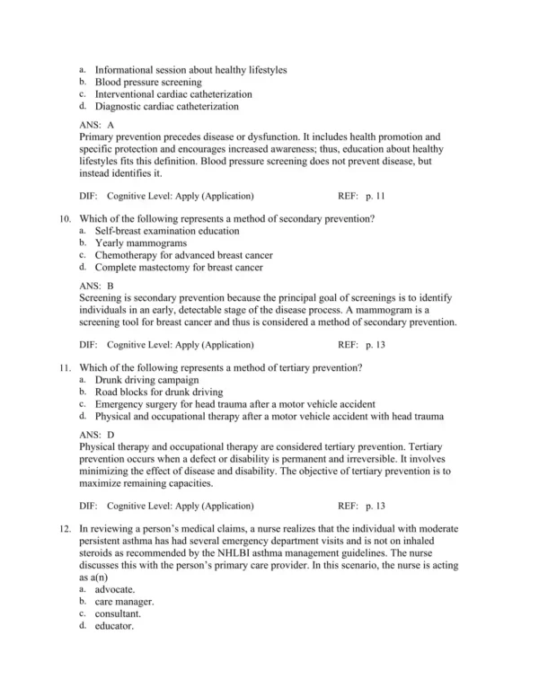 Health Promotion Throughout the Life Span, 9th Edition by Carole Lium Edelman Test Bank_Page4.webp-004 Questions organized by chapter to ensure systematic review of health promotion topics across the life span, from pediatrics to gerontology