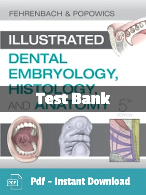 Illustrated Dental Embryology, Histology, and Anatomy, 5th Edition Test Bank Illustrated Dental Embryology Histology and Anatomy Test Bank by Fehrenbach complete dental study resource