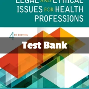 legal and ethical issues for health professions mcteigue test bank cover image