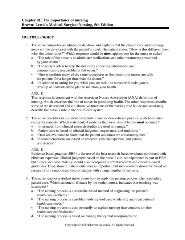 Lewis_s_Medical-Surgical_Nursing_5th_Edition_Assessment_and_Management_of_Clinical_Problems_Diane_Brown_Test_Bank_p001 NCLEX-style multiple choice medical-surgical nursing practice questions with answer options