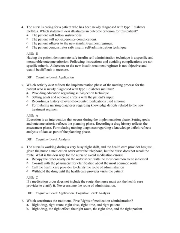 Lilley's Pharmacology for Canadian Health 2 Detailed pharmacology answer rationales explaining correct responses, mechanisms, and nursing considerations
