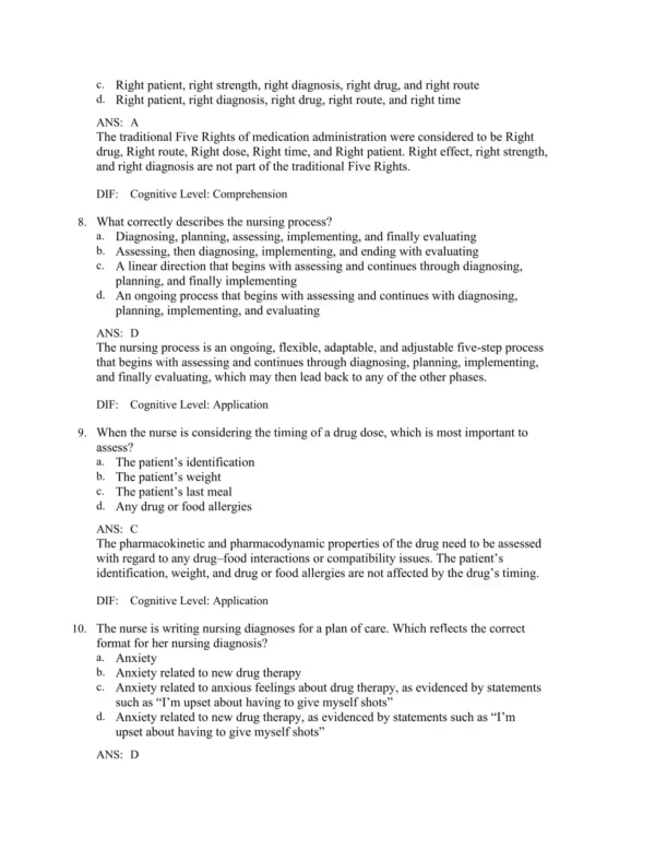 Lilley's Pharmacology for Canadian Health 3 Chapter-based pharmacology exam questions organized by drug classifications and systems for Canadian healthcare students