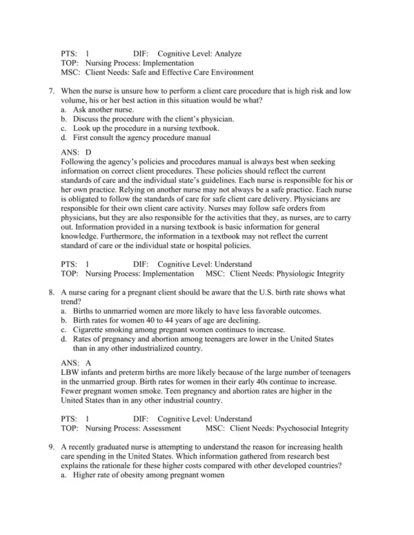 Maternity and Women's Health Care, 12th Edition by Deitra Leonard Lowdermilk Test Bank_Page4.webp-004 Comprehensive maternity exam preparation materials including study questions and clinical care scenarios