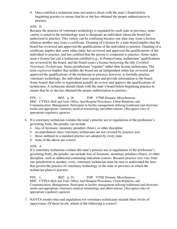 McCurnin_s_Clinical_Textbook_for_Veterinary_Technicians_9th_Edition_by_Joanna_M_p003 Chapter-based veterinary nursing exam questions covering all major animal health systems
