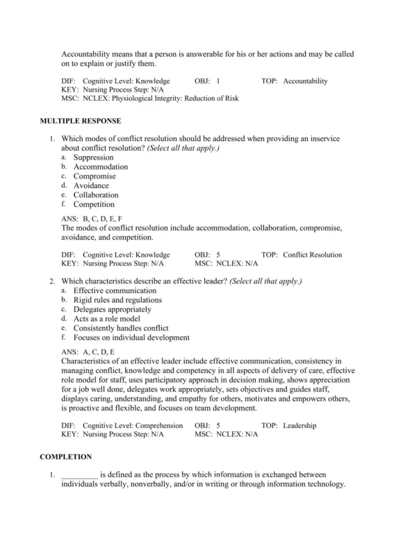 Medical-Surgical Nursing, 8th Editionby Adrianne Dill Linton Test Bank_Page2.webp-002 Detailed medical-surgical nursing answer rationales explaining correct responses and key clinical concepts