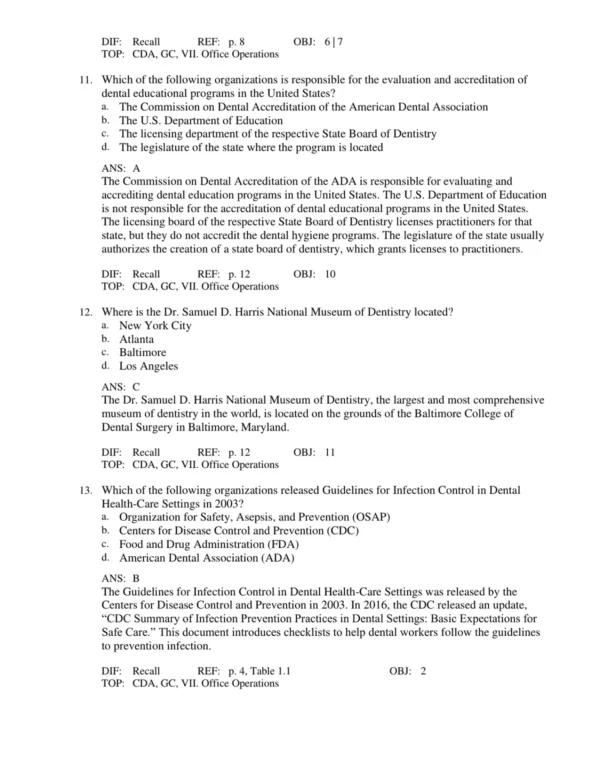 Modern_Dental_Assisting_12th_Edition_by_Doni_L_p004 Dental assisting exam practice materials featuring diverse question types and study resources