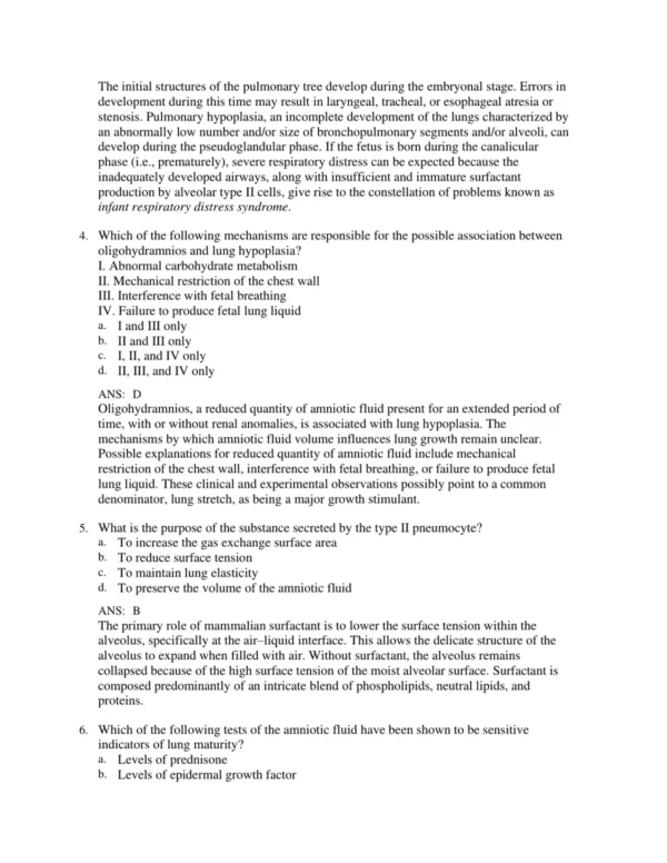 Neonatal_and_Pediatric_Respiratory_Care_5th_Edition_by_Brian_K_p002 Chapter-based question organization covering neonatal and pediatric respiratory care topics