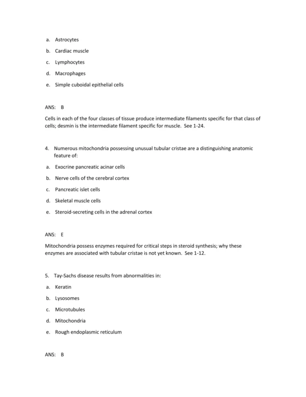 Netter's Essential Histology, 3rd Edition by William K. Ovalle Test Bank_Page2.webp-02 Detailed histology answer rationales explaining correct responses and microscopic tissue features