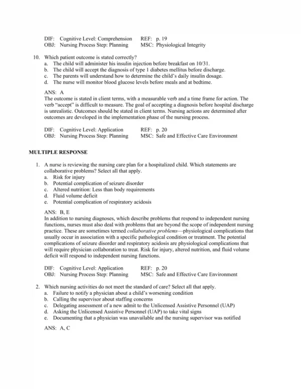 Pediatric nursing study materials with practice exam questions and real-world case studies for test preparation