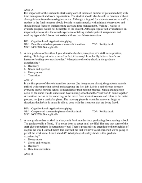 Nursing leadership exam preparation materials with practice test questions and study guide for professional development