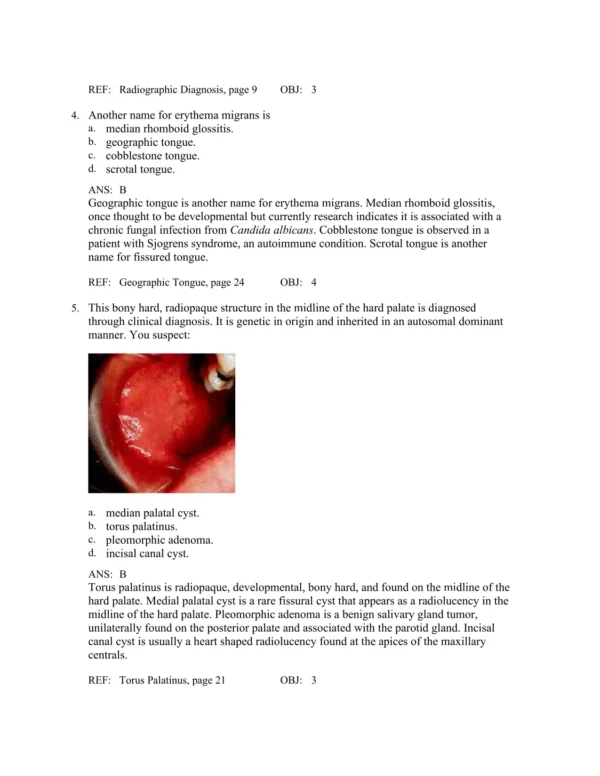 Oral Pathology for the Dental Hygienist 8th Edition Olga Ibsen Test Bank_Page2.webp-002 Case-based and multiple choice oral pathology practice questions for dental hygiene students