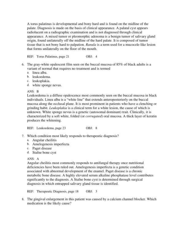 Oral_Pathology_for_the_Dental_Hygienist_7th_Edition_by_Olga_A._C_p003 Dental hygiene study materials with oral pathology practice questions and clinical case applications