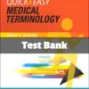 Quick and Easy Medical Terminology 8th Edition Test Bank by Peggy C. Leonard comprehensive terminology study resource