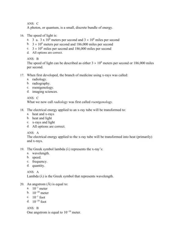 Radiographic Imaging and Exposure, 6th Editionby Terri L. Fauber Test Bank_Page4.webp-004 NCLEX-style multiple choice radiography practice questions on exposure principles and image quality