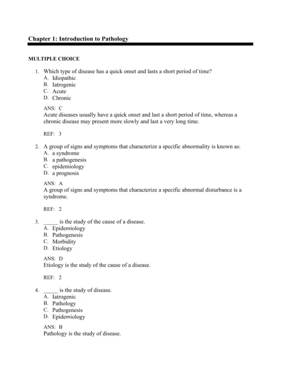 Detailed radiologic pathology answer rationales explaining correct responses and diagnostic concepts