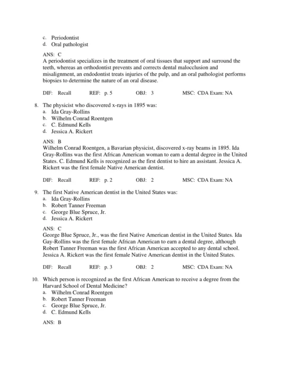 Dental assisting exam preparation questions and study materials for comprehensive review