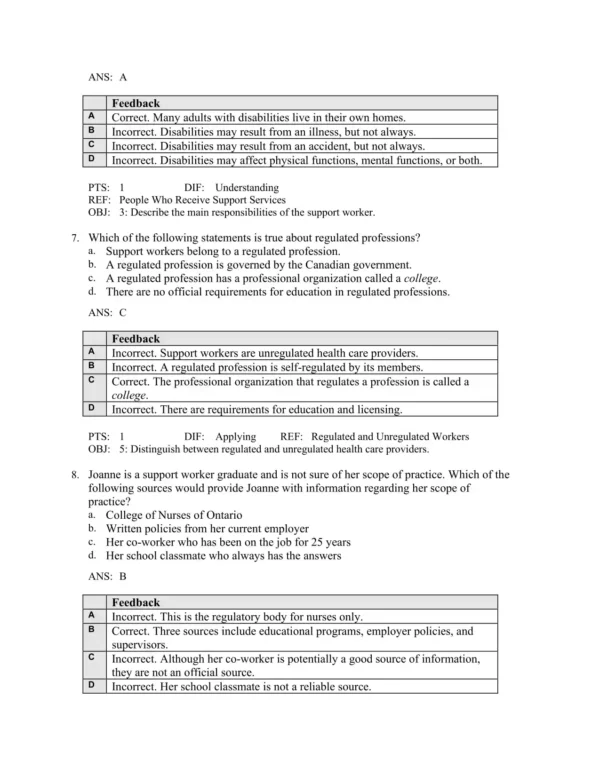 Sorrentino's Canadian Textbook 4 Healthcare support exam preparation materials with diverse question types and realistic care scenarios