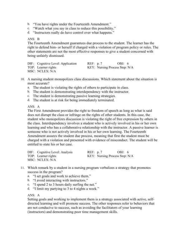 Success in Practical Vocational Nursing, 10th Edition by Lisa Carroll Test Bank_Page4.webp-004 Multiple choice nursing practice questions designed for vocational nursing exam preparation with rationales