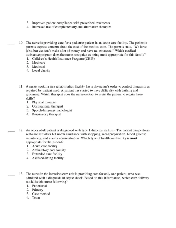 Test Bank For Basic Nursing Thinking 3 Comprehensive chapter-based nursing exam questions organized for systematic study and review of fundamental topics